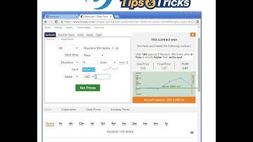 Trick Rise Fall (RF) 5 Tick di Binary.com
