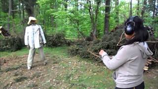 Shooting Zombie With Fp-45 Liberator Pistol