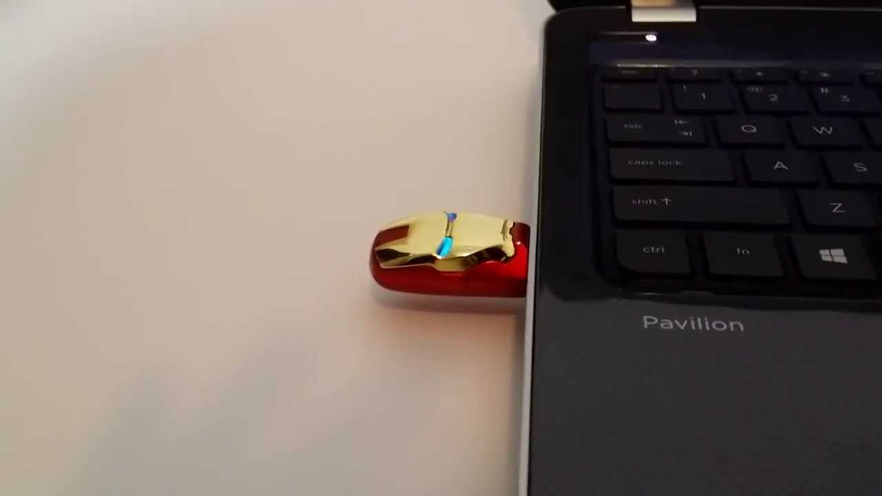 Marvel Ironman USB Flash Drive, Thumb Drive, Memory Drive, Data Storage Red Gold