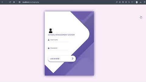 School Management System || PHP, MYSQL || Project 2022.