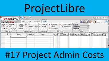 ProjectLibre #17 Project Admin Costs