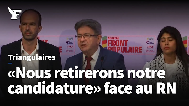 Législatives 2024: «Nous retirerons notre candidature» en cas de triangulaire défavorable face au RN