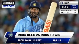  INDIA NEED 21 RUNS FROM 8 BALLS |  UNBELIEVABLE EPIC CONTEST🔥| RUN CHASE WITH A BIG TWIST 