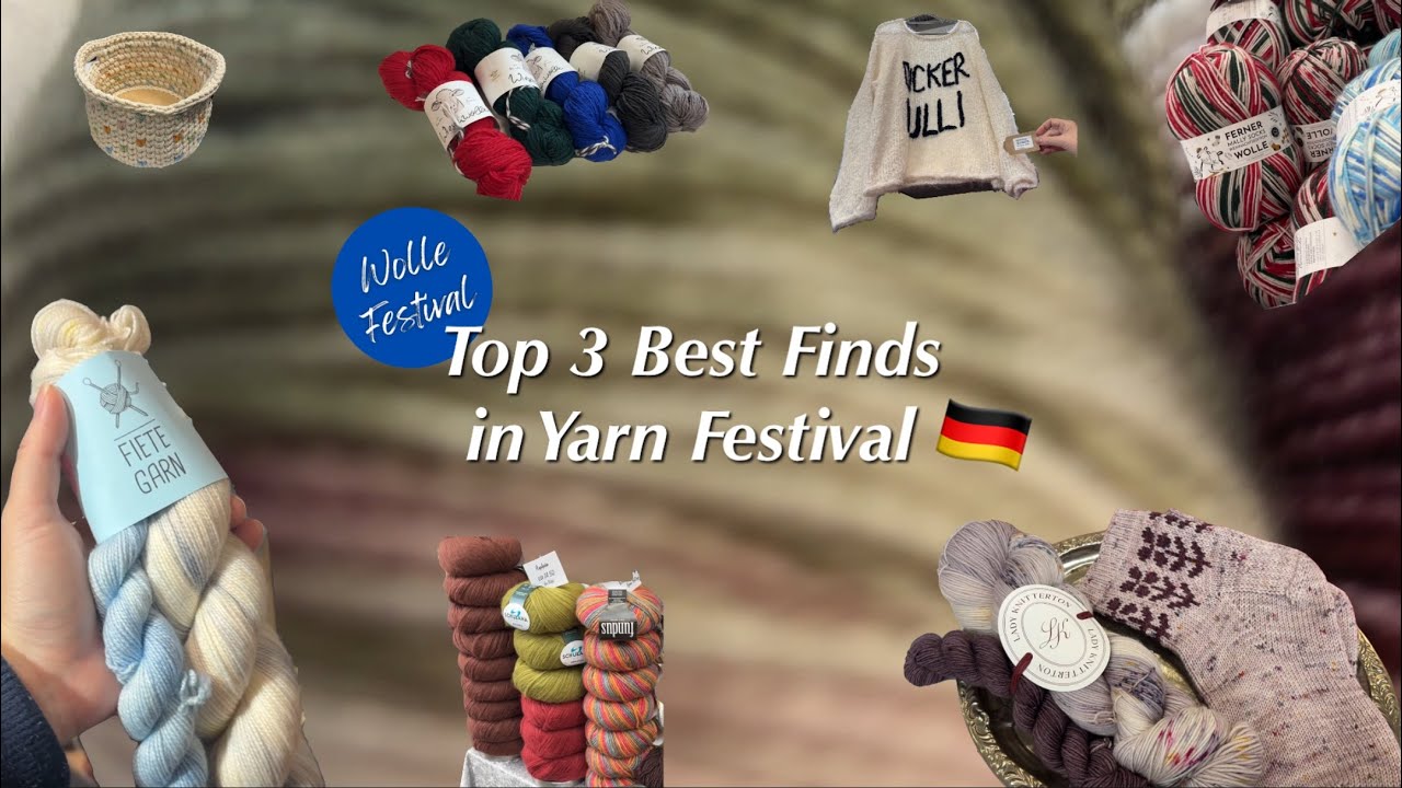 독일 뜨개질 페스티벌에는 무슨 실이 있을까? | Exploring the German Yarn Festival | Top 3 Hidden Gems I Found
