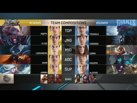 GIA vs CW Highlights Game 2 - GIANTS vs Copenhagen Wolves - 2016 EU Summer Promotion Tournament