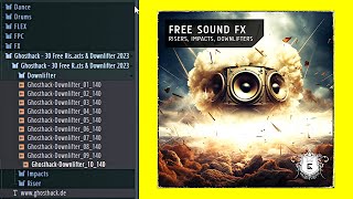 30 FREE Risers, Impacts and Downlifters I Royalty FREE I By ghosthack Resimi
