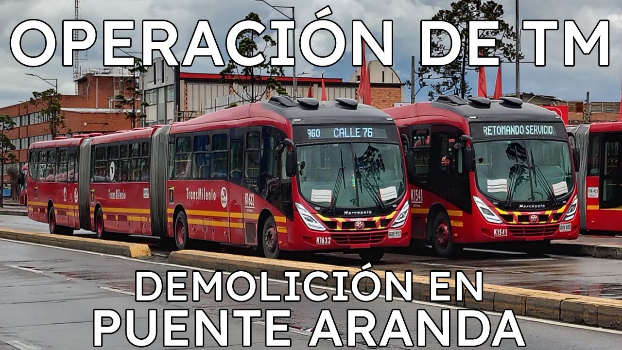 Operación de Transmilenio durante demolición / implosión en Puente Aranda - Zokkyoh