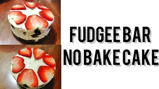 FUDGEE BAR CAKE || NO BAKE CAKE || TWO INGREDIENTS CAKE by Beauty Hazzz 239 views 3 years ago 5 minutes, 2 seconds