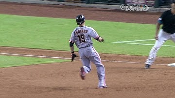 SF@ARI: Scutaro triples to cut the deficit to one run