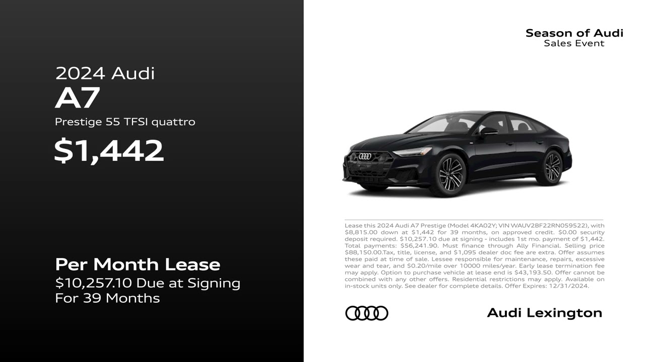 Audi A7 12/04/2024 4637647