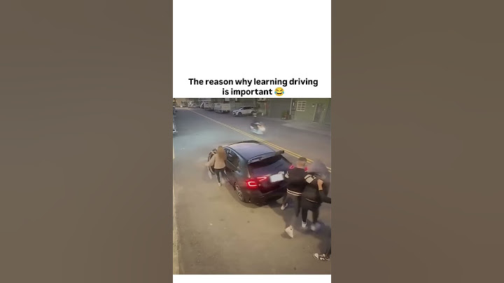 The reason why learning driving is important 😂
