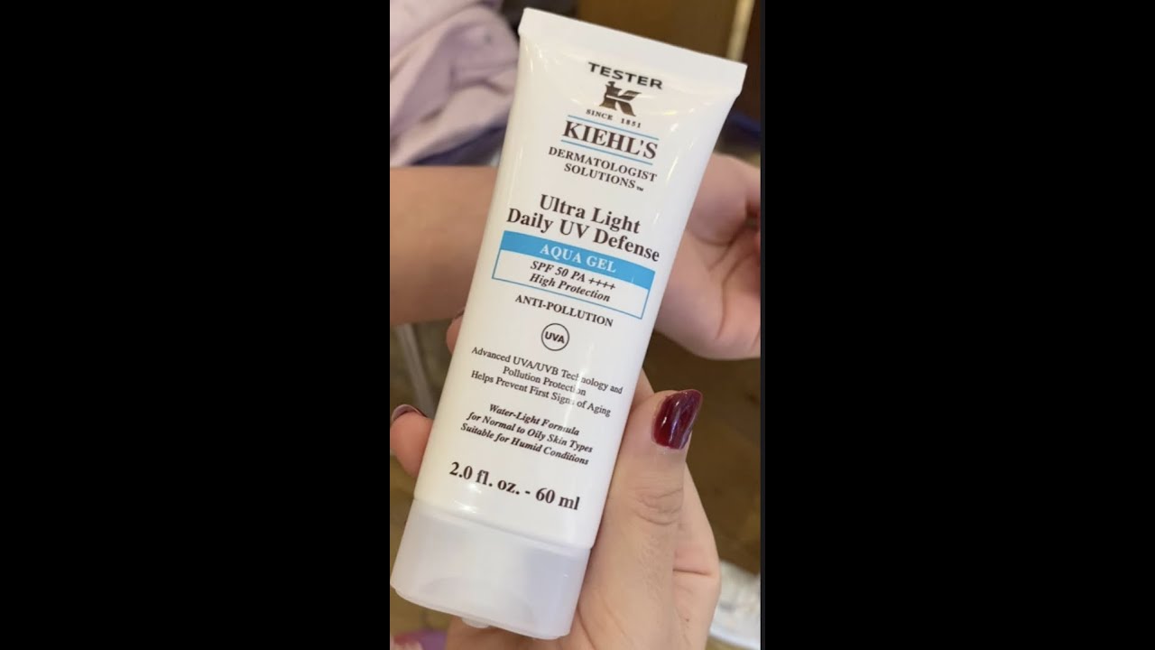 Kiehls Ultra light Daily UV Defense SPF50 Sunscreen Review