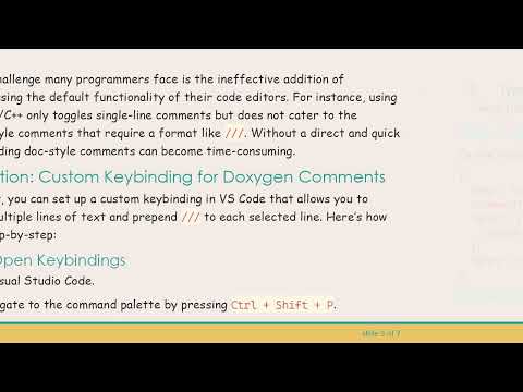 Create Effective Doxygen Style Comments in Visual Studio Code with Snippets