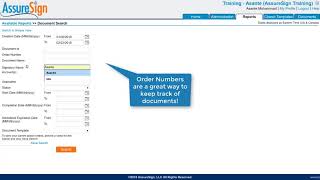 How to View AssureSign Reports