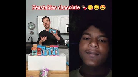 How to Mr beast Feastables chocolate 🍫😋🤤🤩 #shorts #mrbeast #reaction