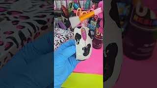 Let's seal a glitter cow print computer mouse with UV Resin from Counter Culture DIY! 🥰✨️💕🐄
