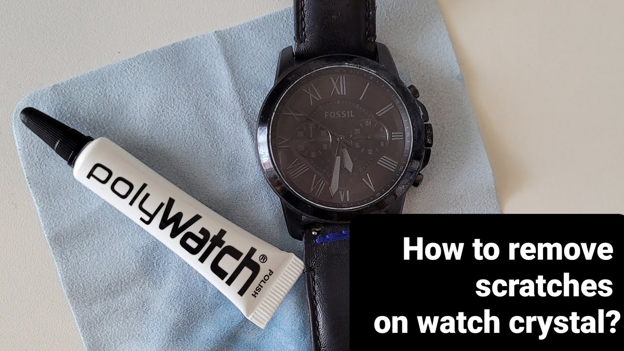 How to remove scratches from a watch face. Polywatch review. Acrylic  crystal scratch remover. 