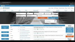 How to Use RFPMart’s Search Filter & Find RFPs Fast!