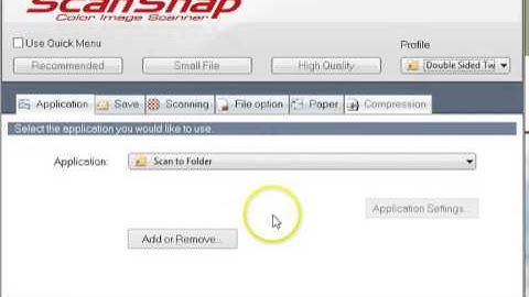 How To Set Up Profiles in the Fujitsu IX 500 For Fast Scanning for Bookkeepers