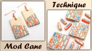 How To Make Polymer Clay Mod Cane Earrings