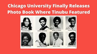Photo Book Showing Tinubu Among Chicago State University Graduates Finally Surfaced Online