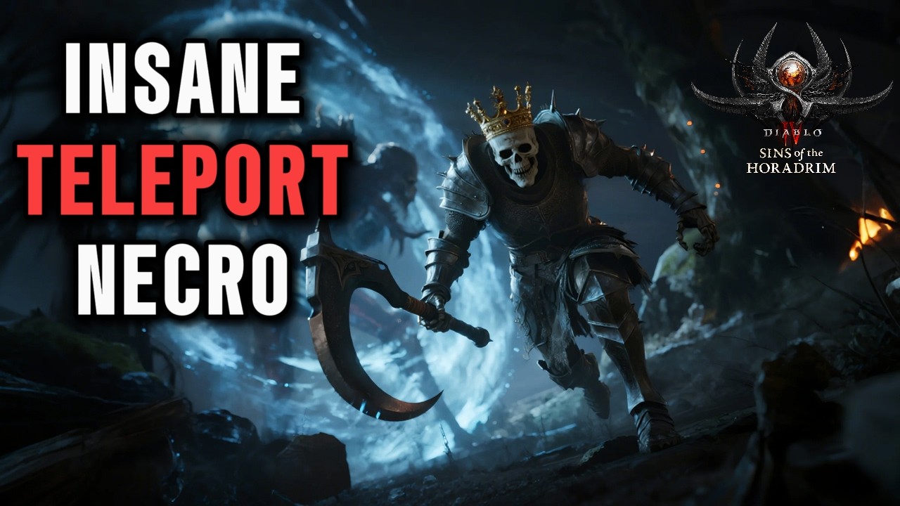 WORLD'S FASTEST NECRO [S9] Hyperspeed Teleport Necromancer Endgame Build Guide | Diablo 4 