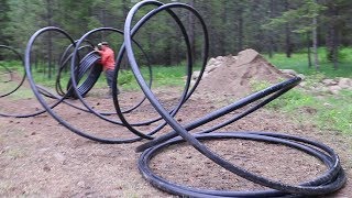 THIS 500 FEET OF POLY PIPE KICKED MY BUTT!