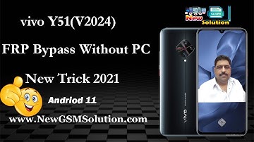 vivo Y51 V2024 Frp Byapss Wihout Pc Or Any Dongle | Y51 Frp Bypass No Need PC Or Dongle