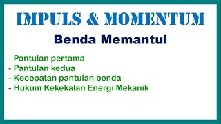 Pembahasan Soal Impuls dan Momentum | Benda Memantul (Fisika Kelas 10) - part 1