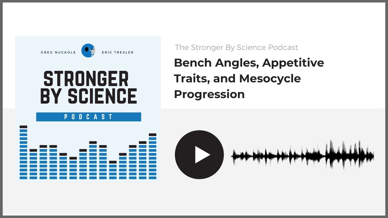 Bench Angles, Appetitive Traits, and Mesocycle Progression (Episode 47)