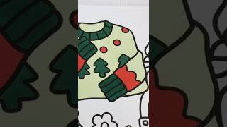 Coloring a Cozy Holiday Sweater Hat Purse #coloring #cocowyo #cozy #sweater #christmas @sprinkleddonuts