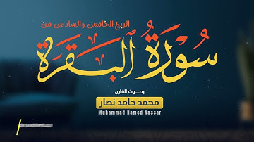 الربع الخامس والسادس من سورة البقرة || القارئ محمد حامد نصار