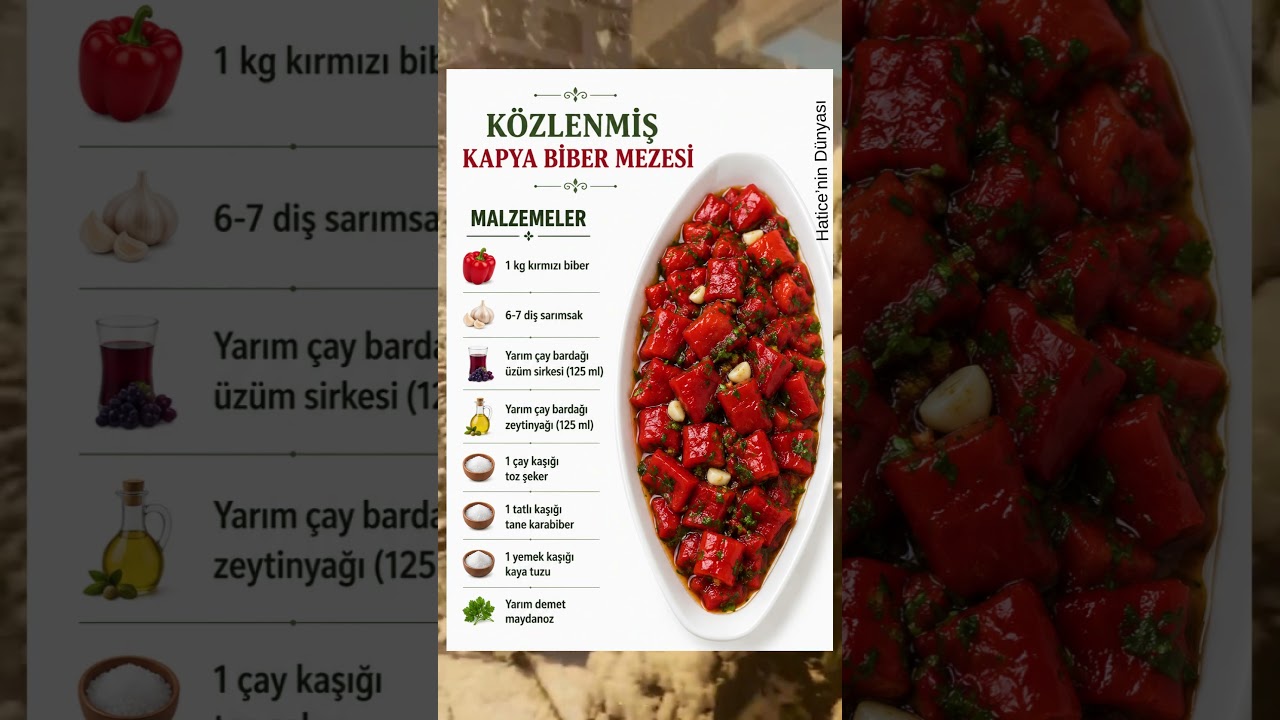 Lezzeti Olay Közlenmiş Kapya Biber Mezesi 🌶️✨ #pratiktarifler #mezetarifi #közlenmişbibermezesi Lezzeti Olay Közlenmiş Kapya Biber Mezesi 🌶️✨ #pratiktarifler #mezetarifi #közlenmişbibermezesi