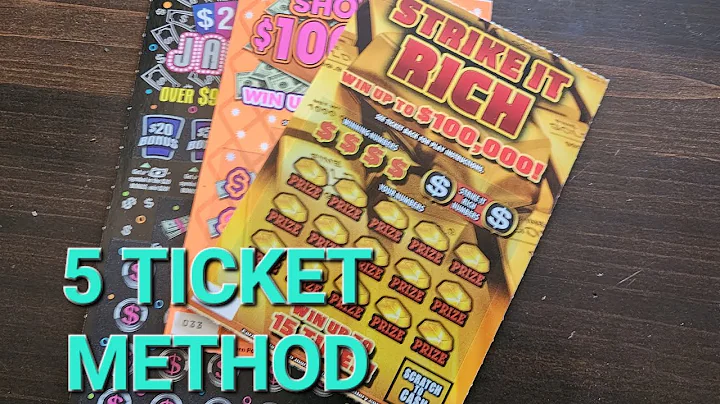 Trying out the 5 ticket method, $100 Maine  Lottery Scratch offs