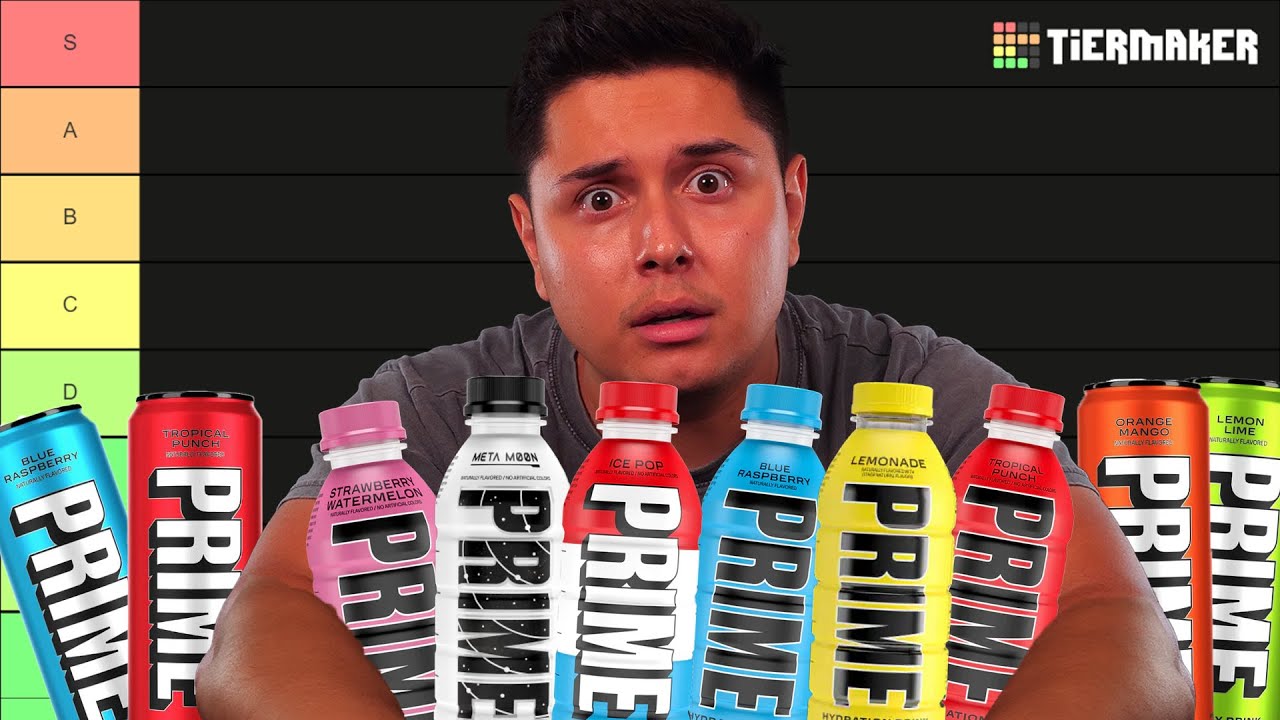 ASMR The Ultimate PRIME Drink Tier List 4K YouTube