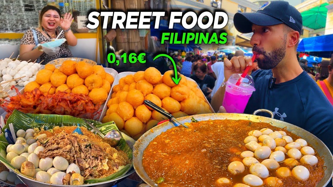 Probé la Comida Callejera MÁS BARATA y EXTREMA de mi Vida *Filipinas - Quiapo Market