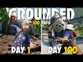 I Survived 100 DAYS In Grounded