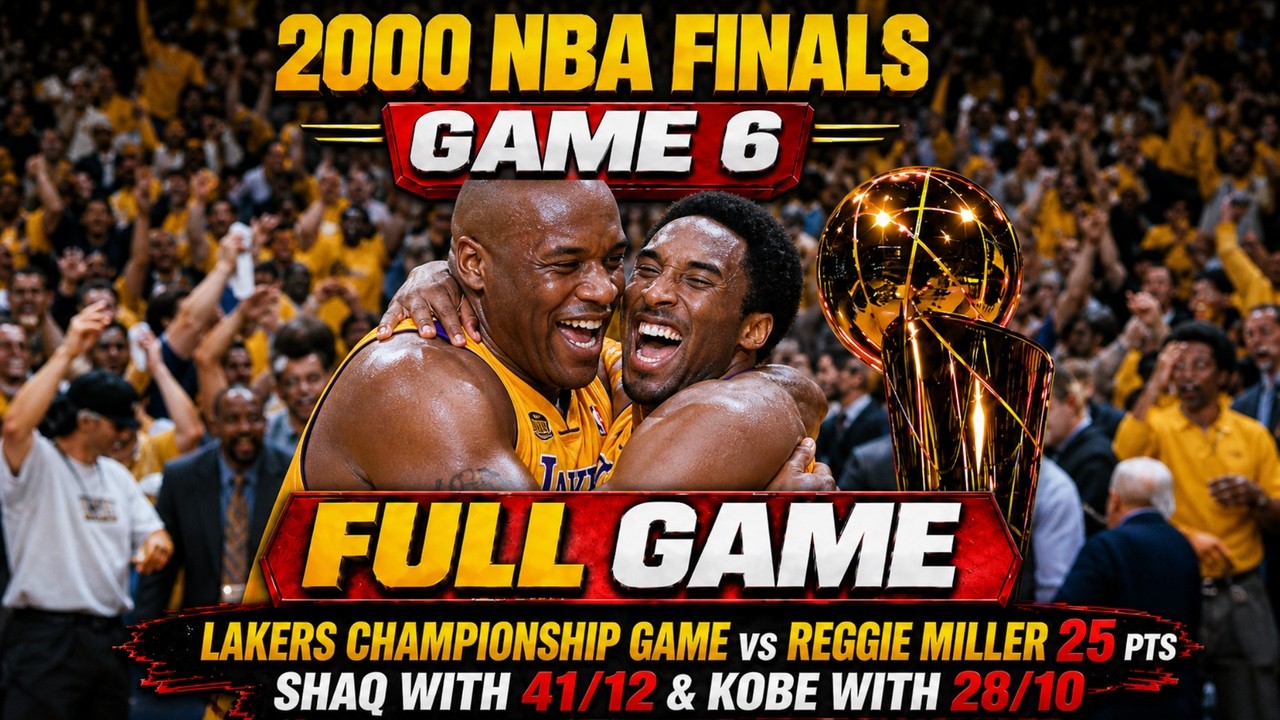 Shaq & Kobe Win Their First Ring🔥| 2000 NBA Finals Game 6 FULL