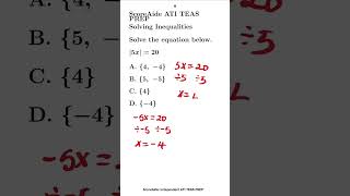 Don’t stop at one answer… there are two (TEAS Math)