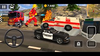 Police Duft car driving ❌ Amrican Crazy Police car driving  🚓🚔 Ambulance crash❌Bast Android gameplay screenshot 1
