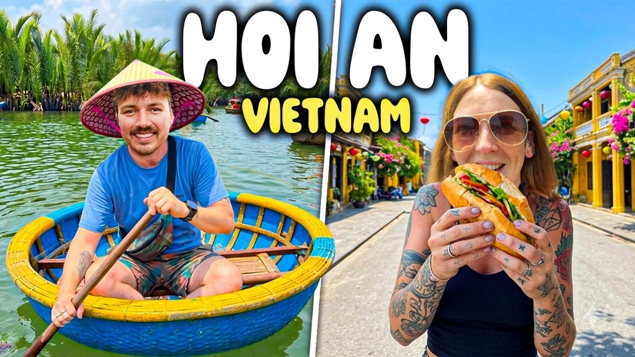 2 Days in Hoi An (Vietnam's Prettiest Town) 🇻🇳 Coconut Boats, Shopping & Best Food!