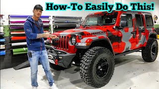 HOW TO CAMO WRAP YOUR RIDE BEGINNER LEVEL!  Best Quarantine Hobby!!