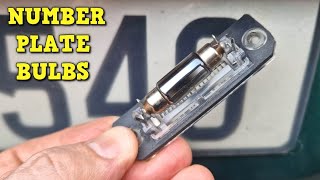 Number Plate Bulb Change - Volkswagen Polo Mk4