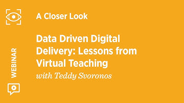 Data Driven Digital Delivery: Lessons from Virtual Teaching