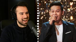 Vocal Coach Reacts - DUAL VOICES AGT Marcelito Pomoy Con Te Partiro