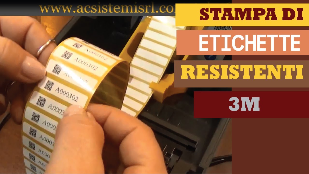 Stampa di etichette resistenti 3M