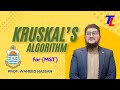Minimum cost spanning tree (MST) using Kruskal's Algorithm | DSA | Graphs