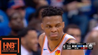 Oklahoma City Thunder Vs Portland Trail Blazers - Game 4 - 1St Half Highlights 2019 Nba Playoffs