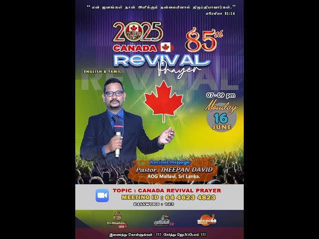 85th Canada Revival Prayer - June 16th, 2025