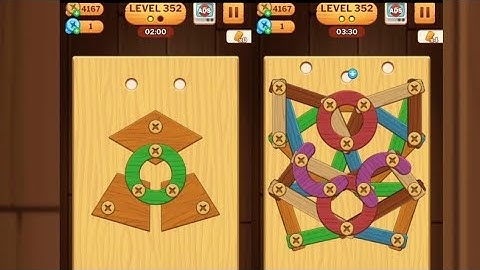 Screw Puzzle: Wood Nut & Bolt - Level 352
